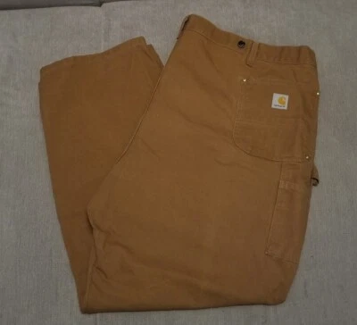Carhartt Double Knee Pants B01 Brown Workwear Dungaree Fit 52x30 (50x30) - Image 1 of 4