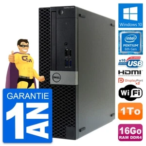 PC Dell Optiplex 5050 SFF Pentium G4400 RAM 16Go Scheibe 1To HDMI Windows 10 - Bild 1 von 7