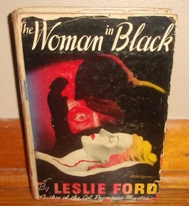 THE WOMAN IN BLACK-1947 Mystery Novel-LESLIE FORD-Very Good 1st Edition HC w/DJ! - Picture 1 of 7