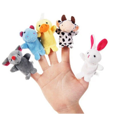 KAQIQI Kit 10x marionette dito pupazzi pupazzetti dita burattini peluches peluche bimbi