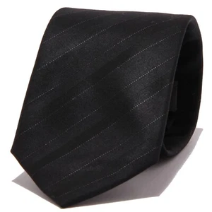 8957W cravatta uomo MESSORI wool black tie men - Bild 1 von 4
