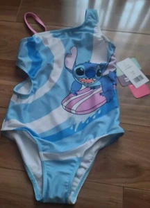 NWT Disney Stitch little girls bathing swim swimsuit 5-6 surfing - Picture 1 of 5