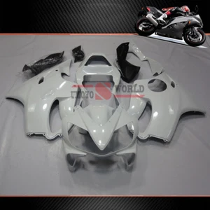 White Painted Fairing Kit for Honda CBR600F4i 2001 2002 2003 CBR600 F4i Bodywork - Picture 1 of 1