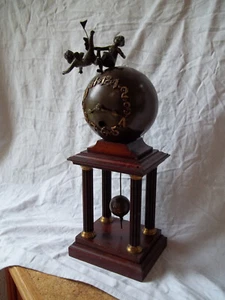 antike Uhr-Tischuhr-Kaminuhr-Kugeluhr Junghans um 1900 - Bild 1 von 9