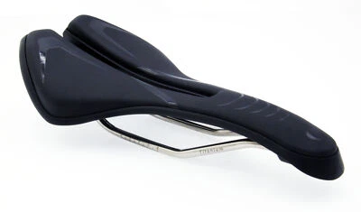 Sillín de ciclismo Union Sport Saale carretera MTB eBike titanio-riel asiento estrecho  Foto 1 de 4