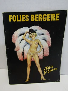 OLD Folies Bergere Folie Je T'Adore Magazine Program French and English PIN-UP - Picture 1 of 1