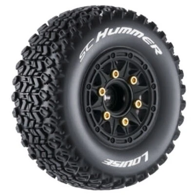 LOUISE LOUT3224SB SC-Hummer soft Felge schwarz 12/14/17mm (2) 1:10 Short Course - Bild 1 von 2