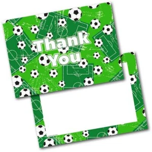 Doodlecards Pack 20x Thank You Cards Thankyou Football Boys Girls Child Unisex - Picture 1 of 2