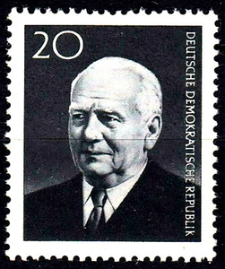 784 a postfrisch DDR GDR Jahrgang 1960 Trauermarke Pieck Politiker Kommunist - Bild 1 von 1