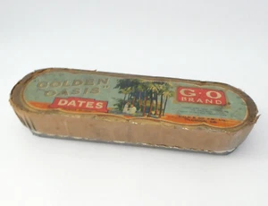 Rare c1950's/60's GOLDEN OASIS G.O (Field & Co FM Ltd) Empty Dates Box/Packaging - Bild 1 von 7