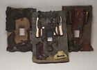 3 Western Cowboy 3-D Resin Light Switch Wall Plate Covers Boots Saddle