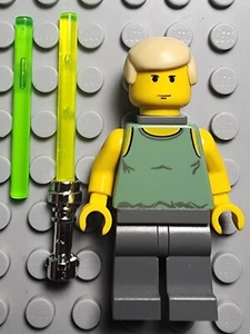 Lego Star Wars Minifigure SW0106 SW106 Luke Skywalker Dagobah Sand Green - Picture 1 of 6