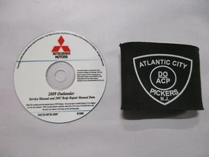 2009 MITSUBISHI OUTLANDER SERVICE MANUAL & 2007 BODY REPAIR DATA ON CD - Picture 1 of 3
