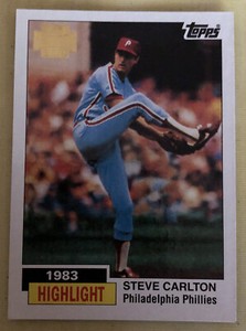2001 Topps Archives Steve Carlton Phillies  “1983 Highlight” 443/450 VF/NM