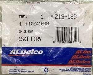NUEVO GENUINO ACDELCO 219-183 Junta EGR Válvula Tubo GM 10241048 - Imagen 1 de 2