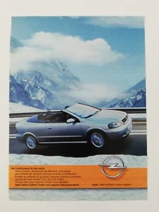 Clipping Adv. Pubblicità 2002 OPEL ASTRA CABRIO Idee Brillanti Auto Migliori - Picture 1 of 1
