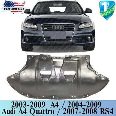 NEW Engine Splash Shield Under Cover For 2004-2009 Audi A4 Quattro / 07-08 RS4 Foto 1 de 4