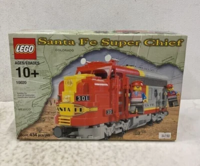LEGO Züge 10020 Santa Fe Super Chief versiegelt neu nicht mehr im Handel erhältlich Vintage Express kostenloser Versand - Bild 1 von 4