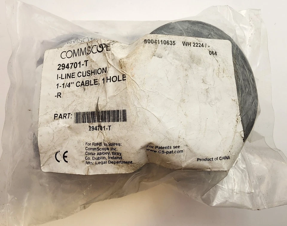Кабель COMMSCOPE 294701-T, 1-1/4 дюйма, подушка I-Line, подушка с 1 отверстием и лентой - Изображение 1 из 1