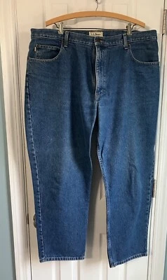 L.L. Bean Natural Fit Men’s Blue Jeans Size 42x30 Straight Leg #104731 - Image 1 of 4