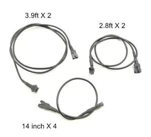 3 Size 4 Pin Extension Cable Wire Kits For Harley Davidson Underbody LED Lights - Foto 1 di 7