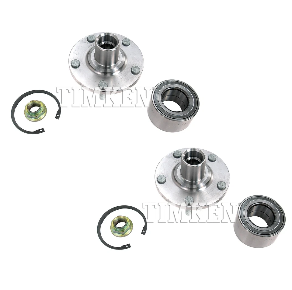 Juego de 2 pares de bujes de cojinete de rueda delantero Timken para Toyota Camry Solara L4 tracción delantera Foto 1 de 1