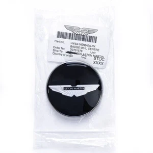 Aston Martin Glossy Black V8 Vantage Virage DB9 Wing Wheel Center Cap OEM 1PC - Picture 1 of 4