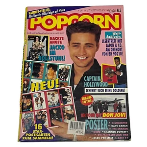 Vintage POPCORN German Music Magazine MAY 1993,Jason Priestley,Lenny Kravitz - Imagen 1 de 12