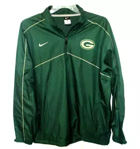 Vintage Nike Green Bay Packers NFL Windbreaker 1/4 Zip Jacket Men’s Size Large - Bild 1 von 9