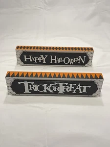 Halloween Deko Indoor Happy Halloween & Trick or Treat Tischplatten - Bild 1 von 6
