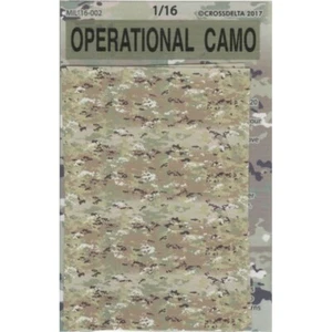 Calcomanía camuflaje operacional 1/16 ERDL CrossDelta 16-002 CALCOMANÍA DE INFANTERÍA PLAMODEL - Imagen 1 de 1
