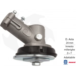 COPPIA CONICA PER DECESPUGLIATORE DIAM. ASTA 24 MM INNESTO MILLERIGHE 7 CAVE - Imagen 1 de 1