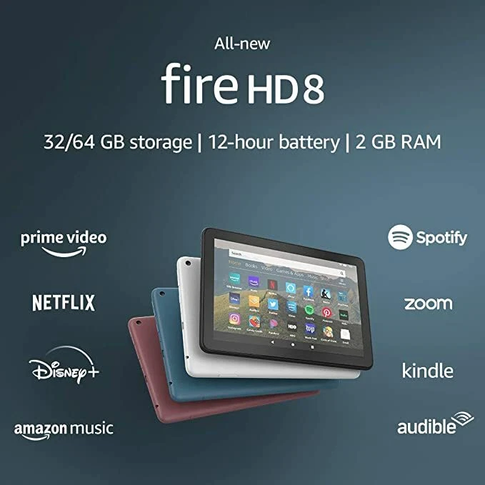 Tablet Fire 8" HD display, 32 GB, designed for portable entertainm. - Image 1 of 4