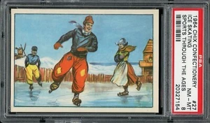 1964 Chix Confectionery Co. Sports Through The Ages #27 Ice Skating PSA 8 - Bild 1 von 2