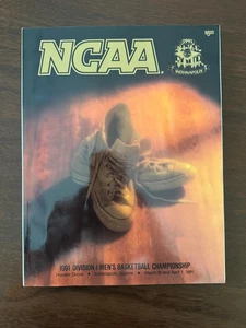 1991 NCAA Basketball Final Four Program - Indianapolis - Johnson, Hill, Laettner - Picture 1 of 9