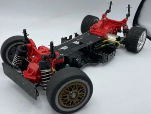 For parts TAMIYA TA-02 TA02 FRP chassis withmotor vintage rare - Picture 1 of 17