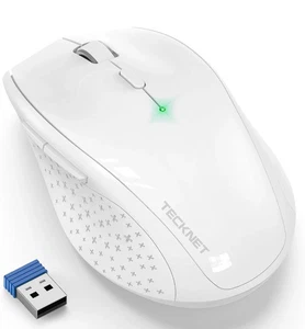 TECKNET Wireless Mouse for Laptop, 4800 DPI Optical Computer Mice 2.4G - Picture 1 of 8