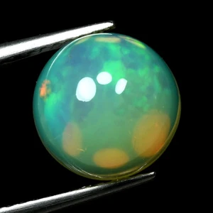 2.10 Ct Lovely Round 9 MM 100% Natural Rainbow Multi Colors Play Welo Opal - Picture 1 of 5