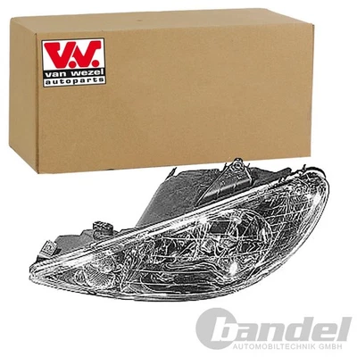 VAN WEZEL H7/H7 SCHEINWERFER RECHTS passend für PEUGEOT 206 - Bild 1 von 2