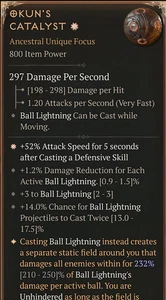 💥DIABLO 4💥SEASON 10💥Focus💥Okun's Catalyst 1GA 232% - Picture 1 of 1