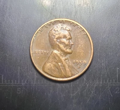 1959D Error Lincoln Memorial Penny , "L" On Rim - Image 1 of 4