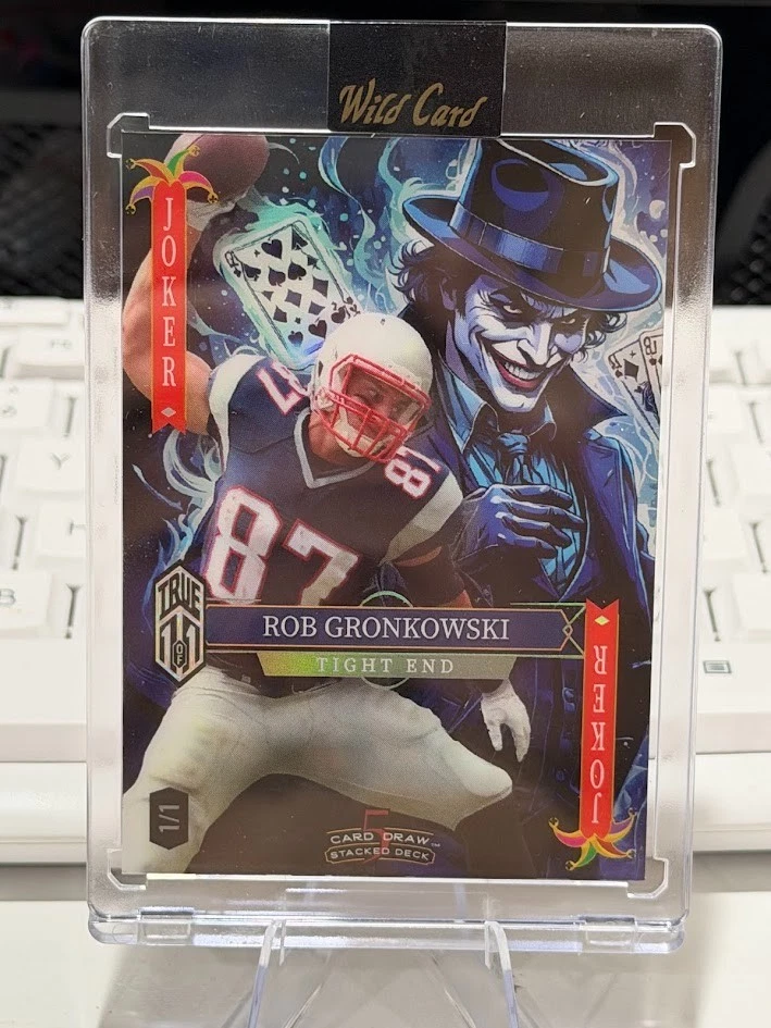 2025 Wild Card - Rob Gronkowski TRUE 1/1 JOKER - Rainbow Foil ☄️💫🌟 - Image 1 of 2