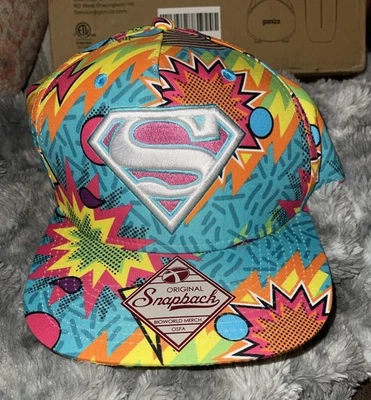 Супермен DC Comics дизайн регулируемый бейсболки вышитая бейсбольная кепка шляпа новый - Изображение 1 из 4