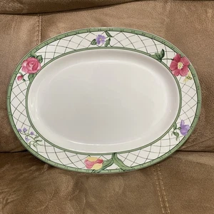 Oneida 1998 Stoneware International Country English Manor 15” Oval Platter - Picture 1 of 12
