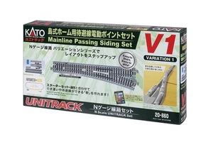 KATO Scala N UNITRACK Set V1 Mainline Passing Siding Set 20-860 - Foto 1 di 5