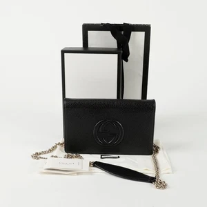Bolso Bandolera Gucci Cadena Soho Entrelazado Hombro 598211 144583522 - Imagen 1 de 10