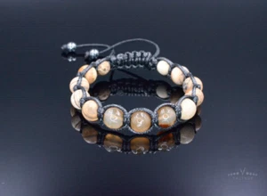 Edelstein Bracelet Naturstein Armband Jaspis Achat Hämatit Geschenk für Mann - Bild 1 von 10