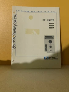 HP 08695-90015 RF Units 8695A 8696A 8697A Operating and Service Manual - Picture 1 of 2