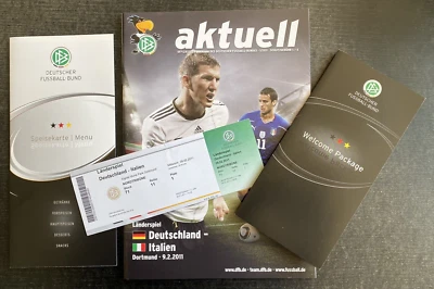 Länderspiel 09.02.2011 Deutschland - Italien in Dortmund - Programm, Ticket, VIP - Bild 1 von 4