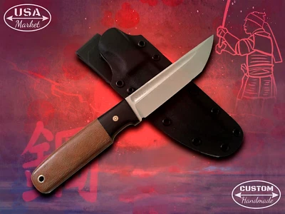 Cuchillo de caza fijo "Techno Tanto" Dedyukhin M390 hecho a mano garantía de por vida buck Foto 1 de 4